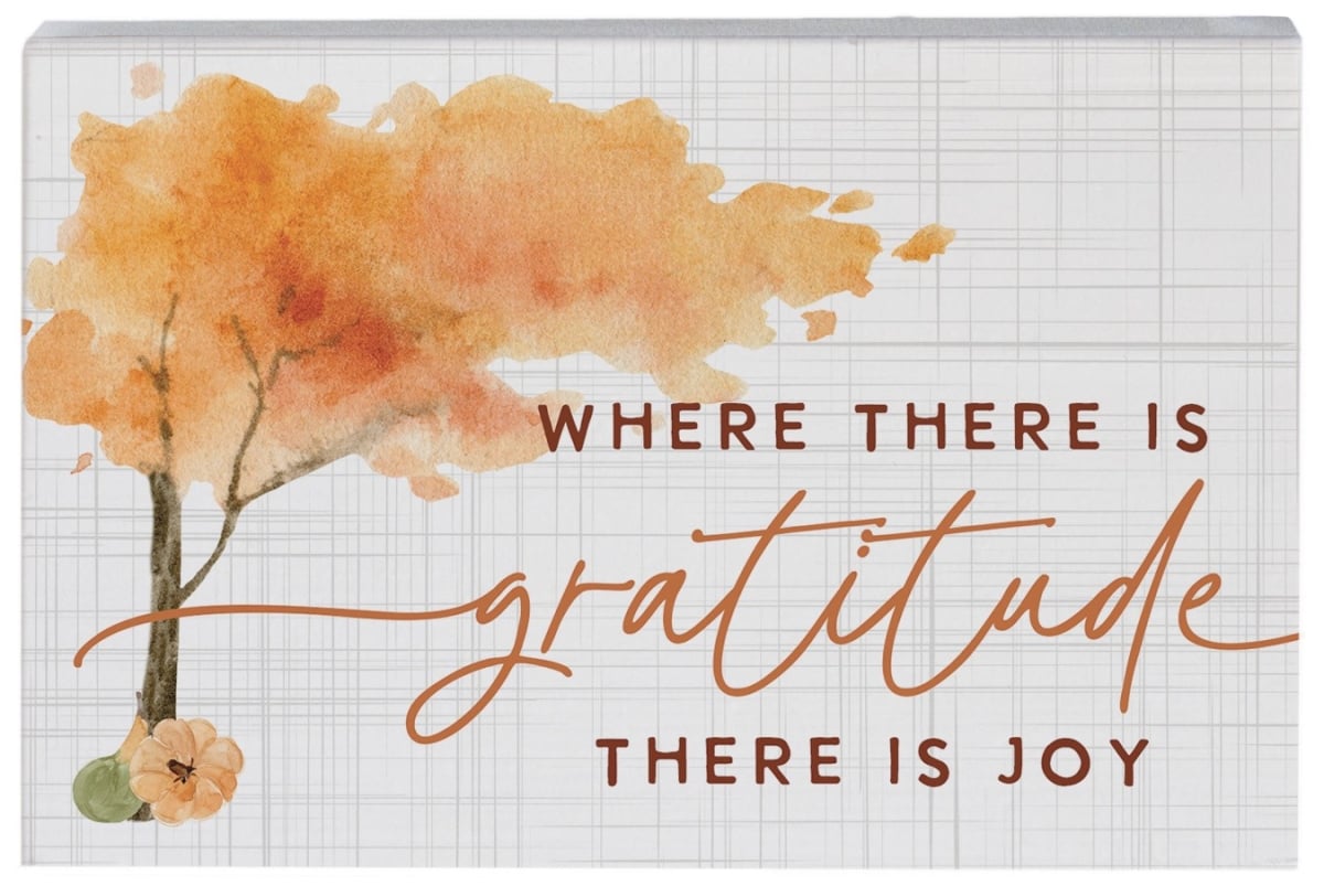 359770 Small Talk Rectangle - Gratitude Tree - 5.25 x 3.5 in.