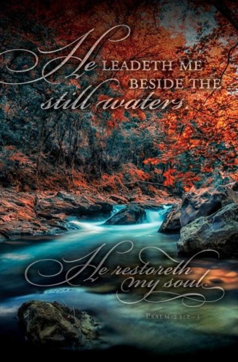 47253X Bulletin - He Leadeth Me Beside Still Waters Book - Pack of 100