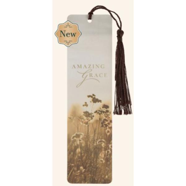 753715 Bookmark-Amazing Grace Isaiah 53.5 with Tassel - Pack of 6