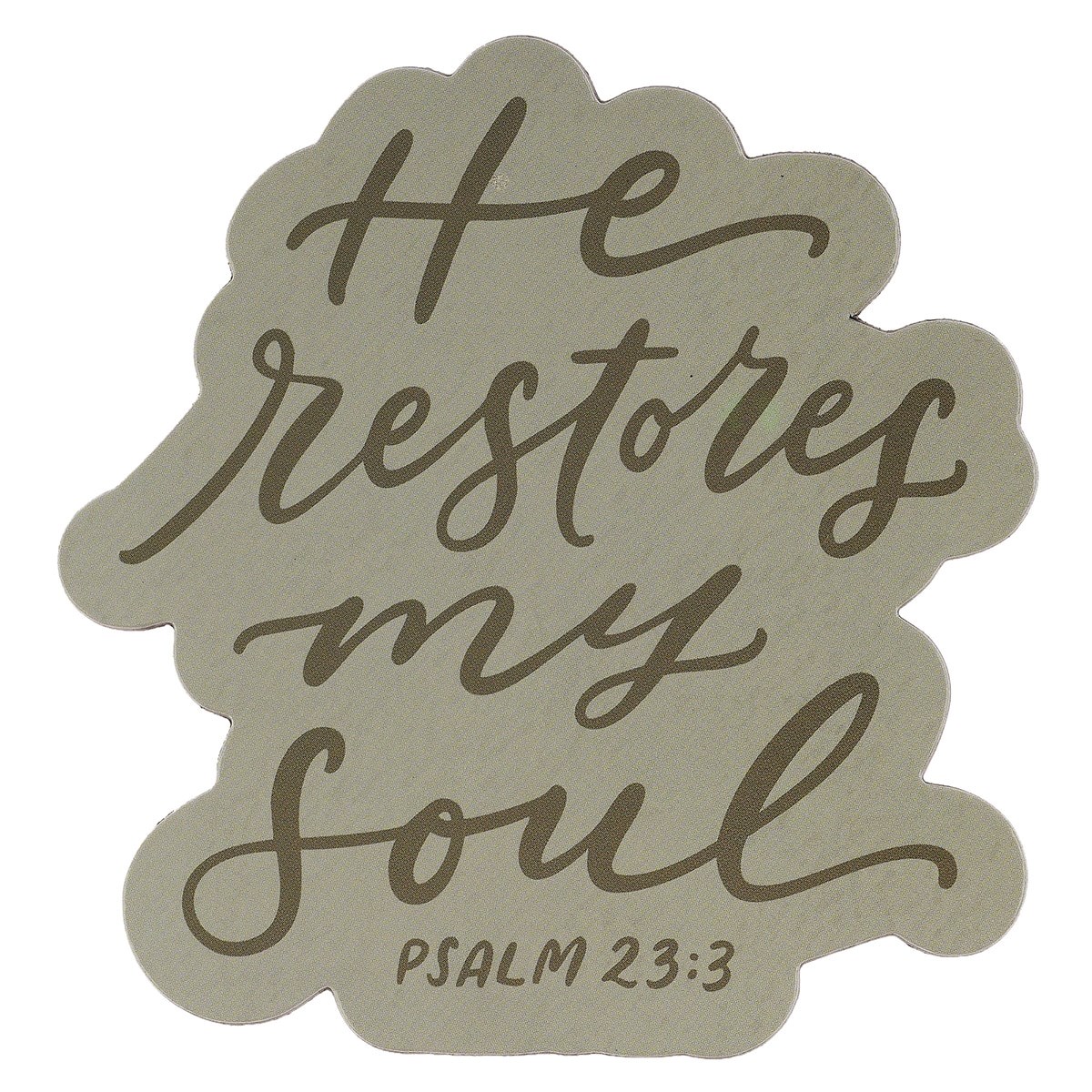 47228X Magnet - He Restores My Soul