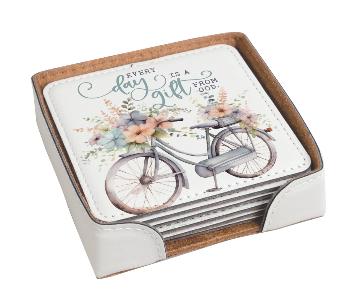 Picture of Dexsa 344850 Coaster Set - Every Day Is A Gift - Pack of 6