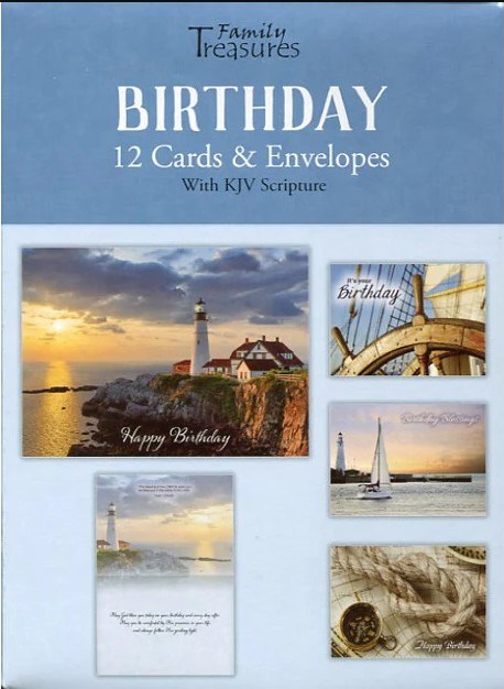 204937 Birthday Blessings Card - Box of 12