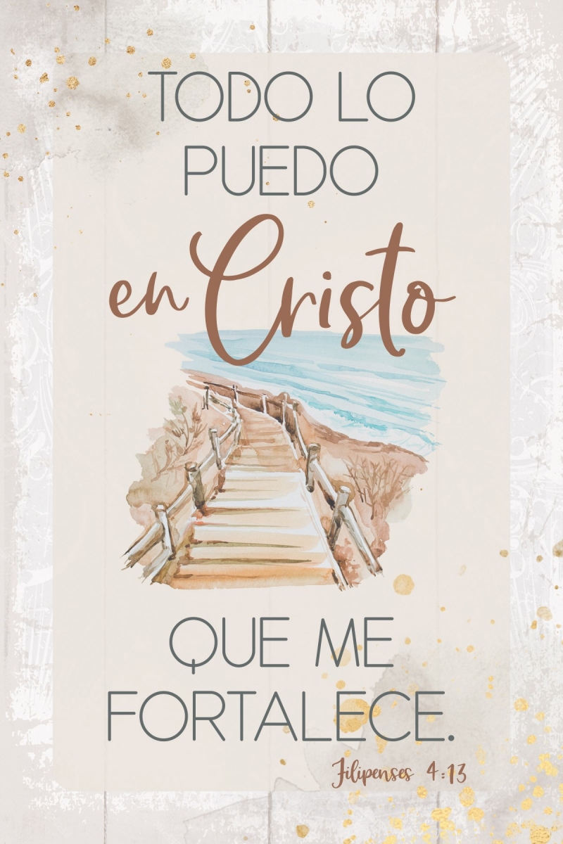 470493 Spanish Plaque - I Can Do All Things - Todo Lo Puedo - Phil. 4-13 - 4 x 6 in.