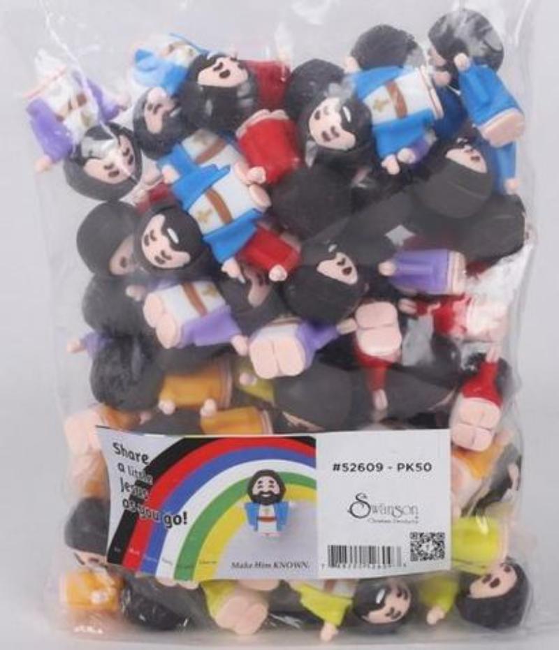 645780 Figurine - Pocket - Jesus & Cross - Pack of 50