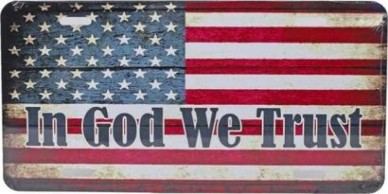 645804 Auto Tag - in God We Trust