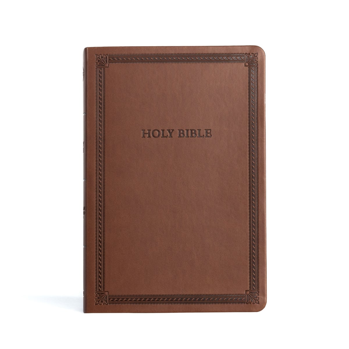 310944 CSB Large Print Thinline Bible - Value Edition - Brown LeatherTouch