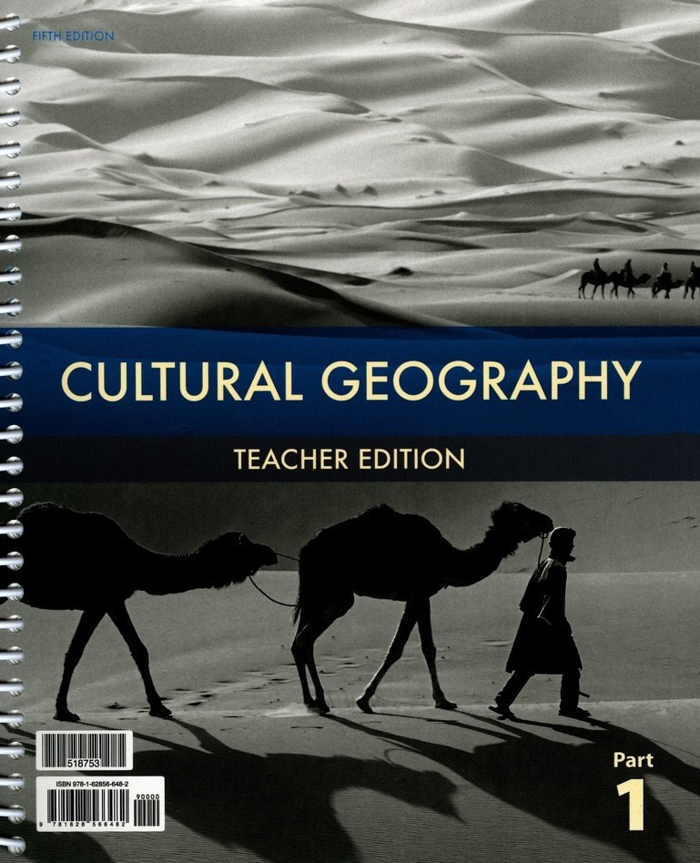 BJU Press 257092 Cultural Geography 9 Teacher Edition - 5th Edition Book
