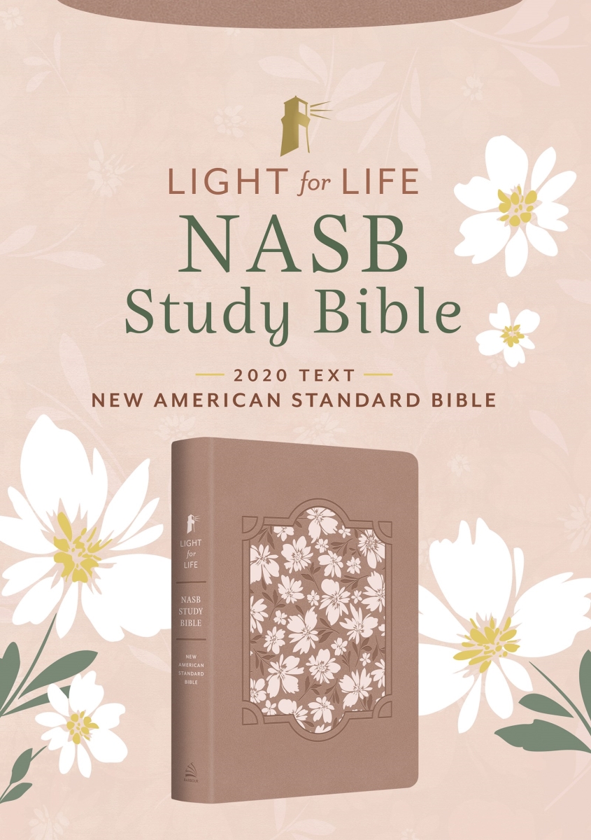 Barbour Publishing 397073 NASB 2020 Light for Life Study Bible - Blush Bouquet DiCarta