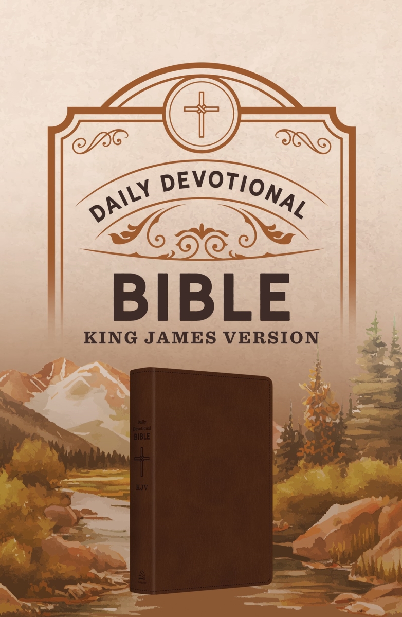 Barbour Publishing 398907 KJV Daily Devotional Bible - Hickory Cross DiCarta