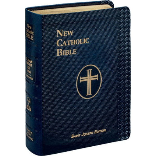 358405 St. Joseph Compact Size Edition Black Dura Lux   Bible