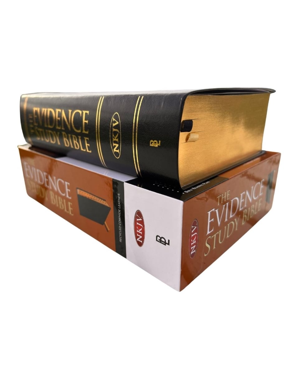 Bridge-Logos Publishers 639925 NKJV the Evidence Study Bible - Black Recycled Cowhide Leather
