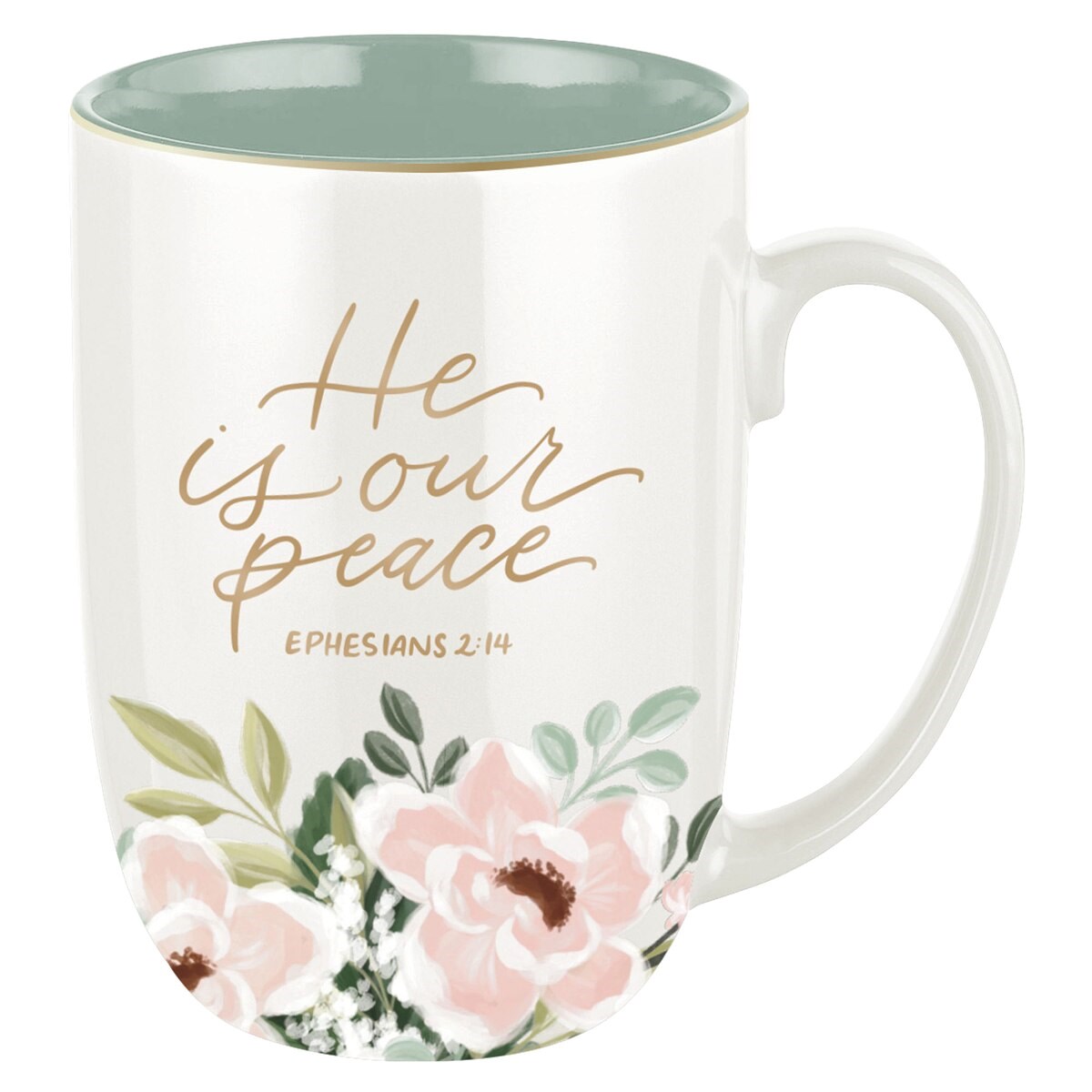 Picture of Christian Art Gifts 471791 He Is Our Peace Ephesians 2-14 Ceramic Mug