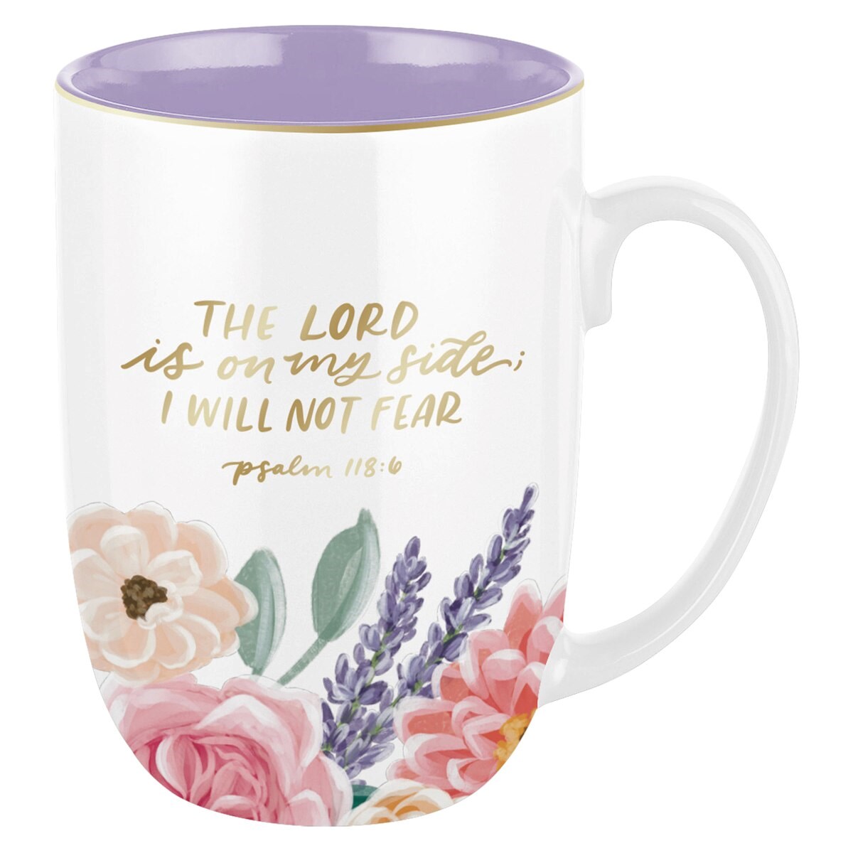 Picture of Christian Art Gifts 47178X Ceramic Mug - The Lord Is On My Side Ps.118-6