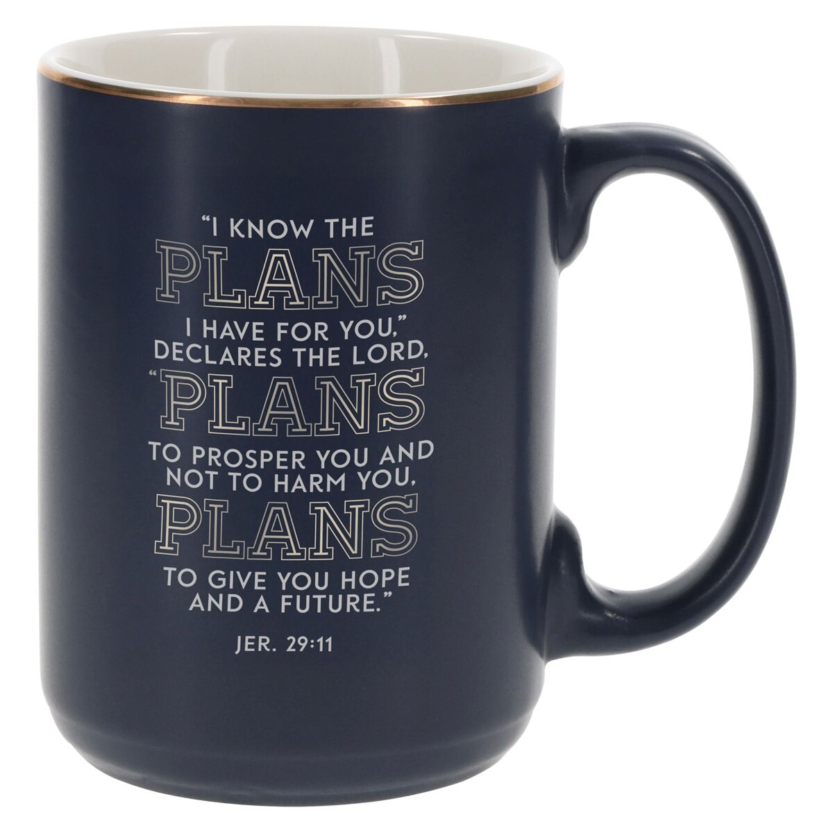 Picture of Christian Art Gifts 471792 Ceramic Mug - Plans Jer. 29-11 - Blue