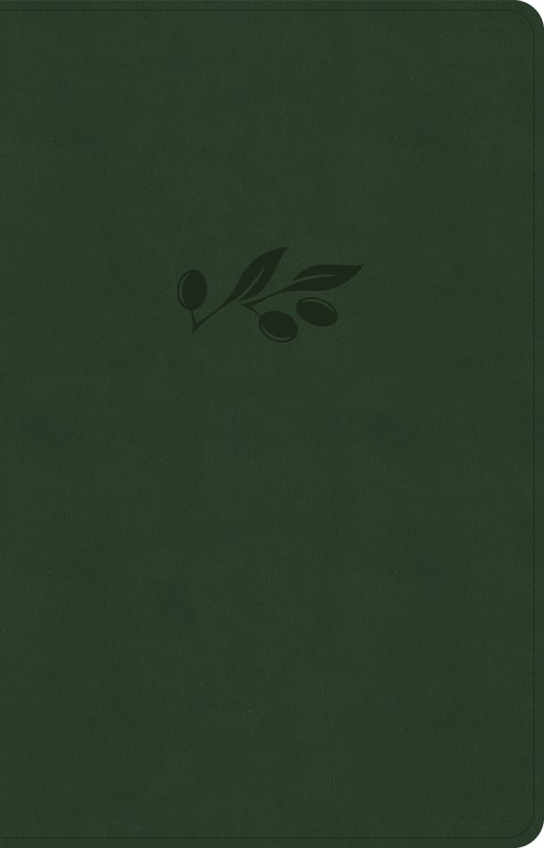 310997 NASB 2020 Large Print Thinline Bible - Olive LeatherTouch
