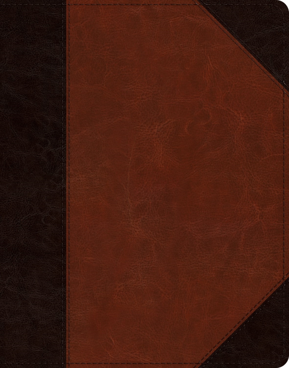 348400 ESV Single Column Journaling Bible - Brown & Cordovan Portfolio Design Trutone