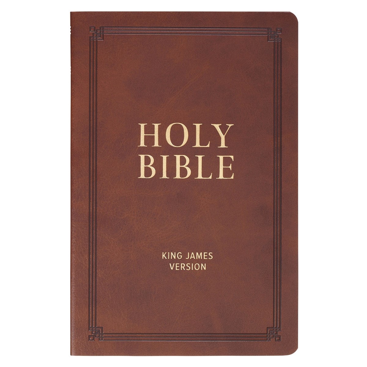 480253 KJV Gift Bible - Brown Faux Leather