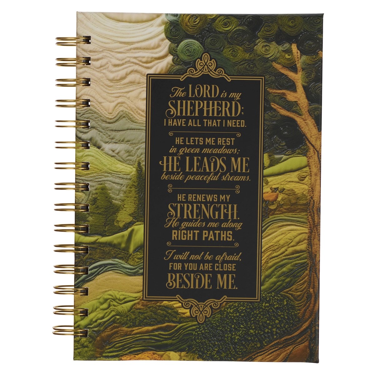 348545 Journal Wirebound - The Lord Is My Shepherd Ps. 23 - Tapestry