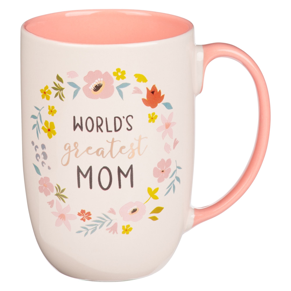 Picture of Christian Art Gifts 368477 Ceramic Mug - Worlds Greatest Mom - Floral