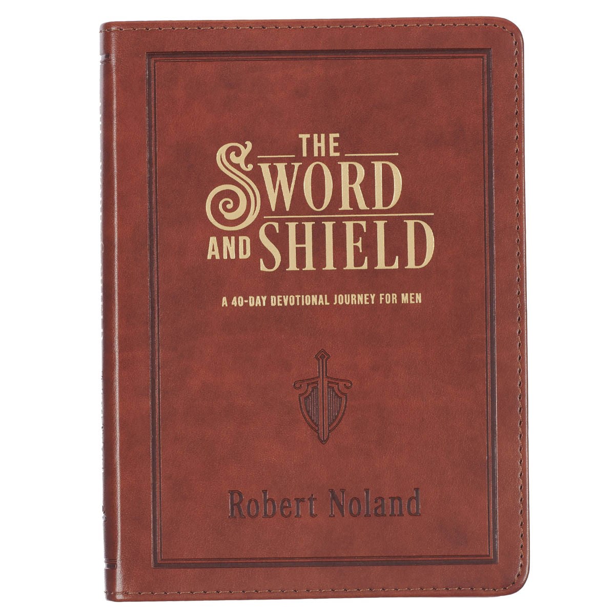 406193 The Sword & Shield Faux Leather Devotional Gift Book