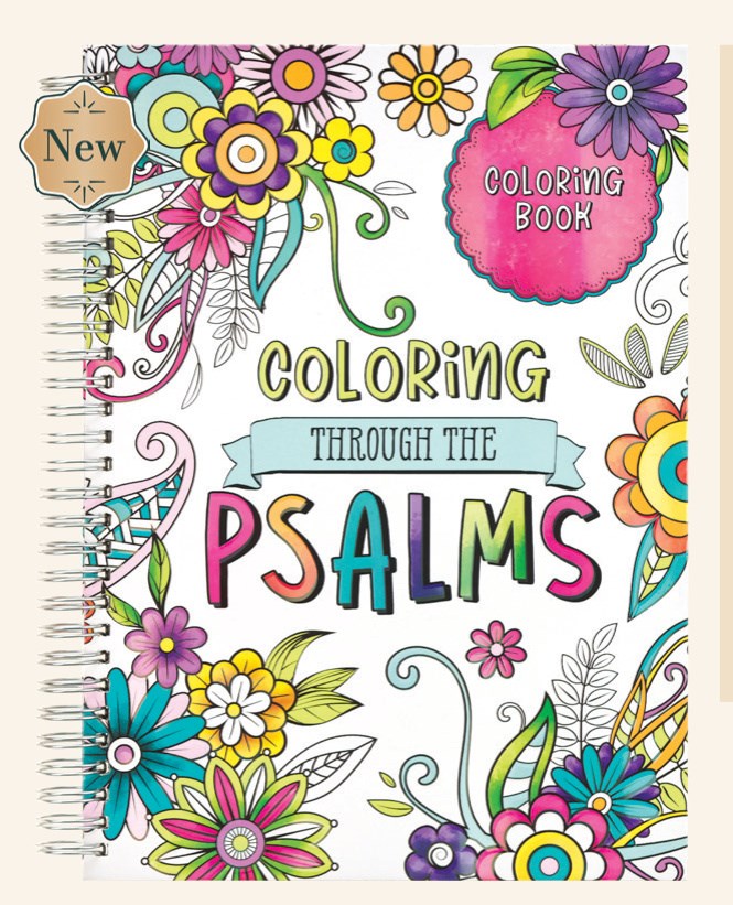 745691 Spiral Coloring Book, Coloring the Psalms