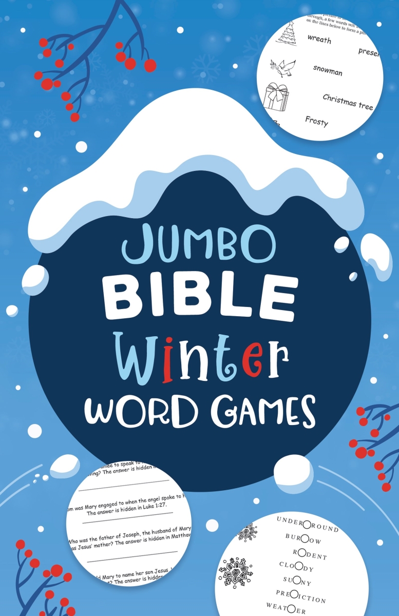 Barbour Publishing 285543 Jumbo Bible Winter Word Games