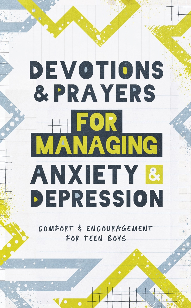 Barbour Publishing 403655 Devotions & Prayers for Managing Anxiety & Depression Teen Boy Book