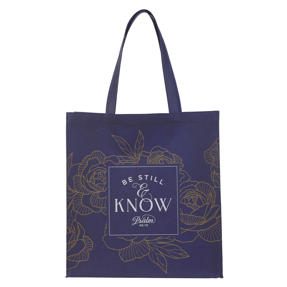 368372 Tote - Be Still Ps. 46-10 - Navy