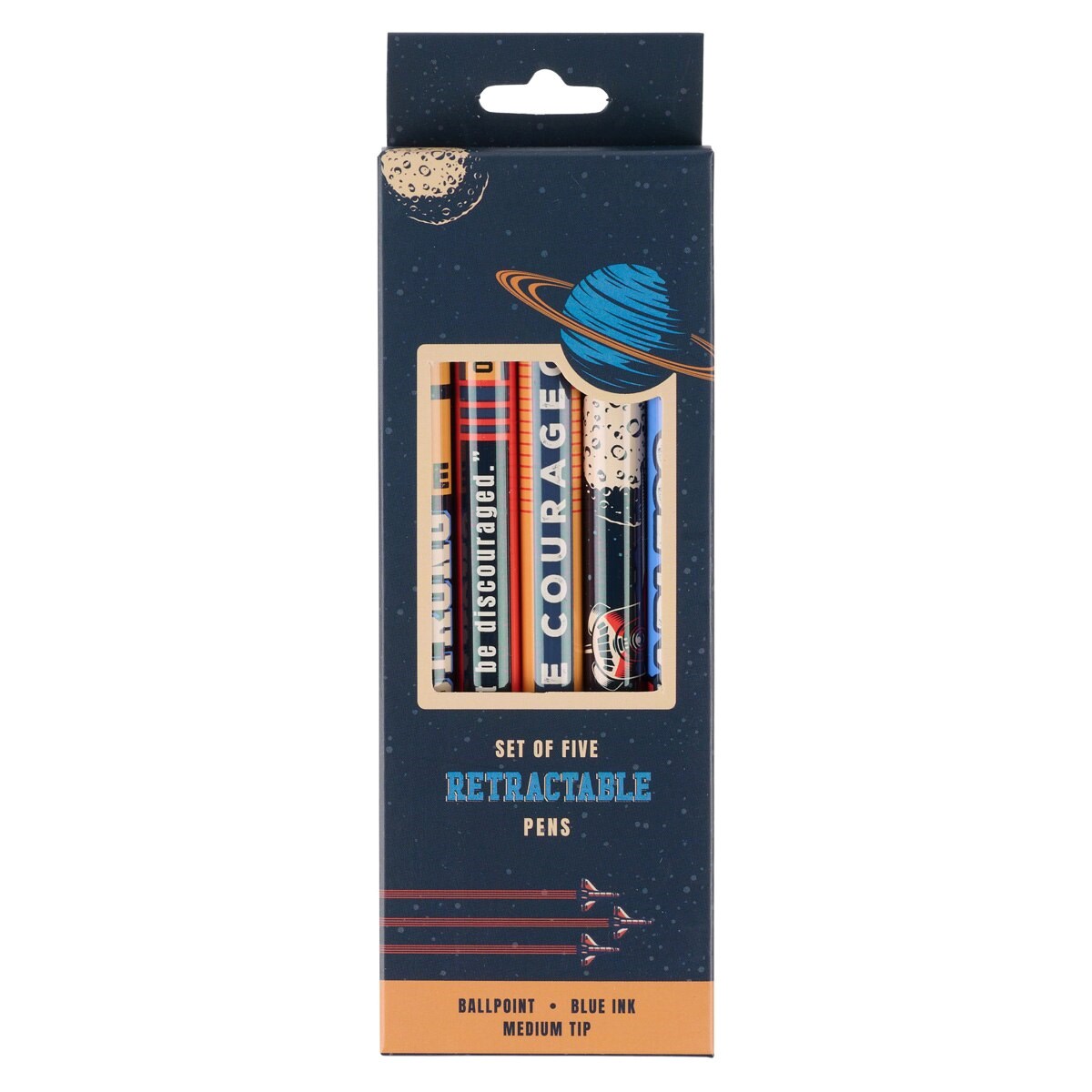 368611 Pen Set - Be Strong & Courageous - Set of 5