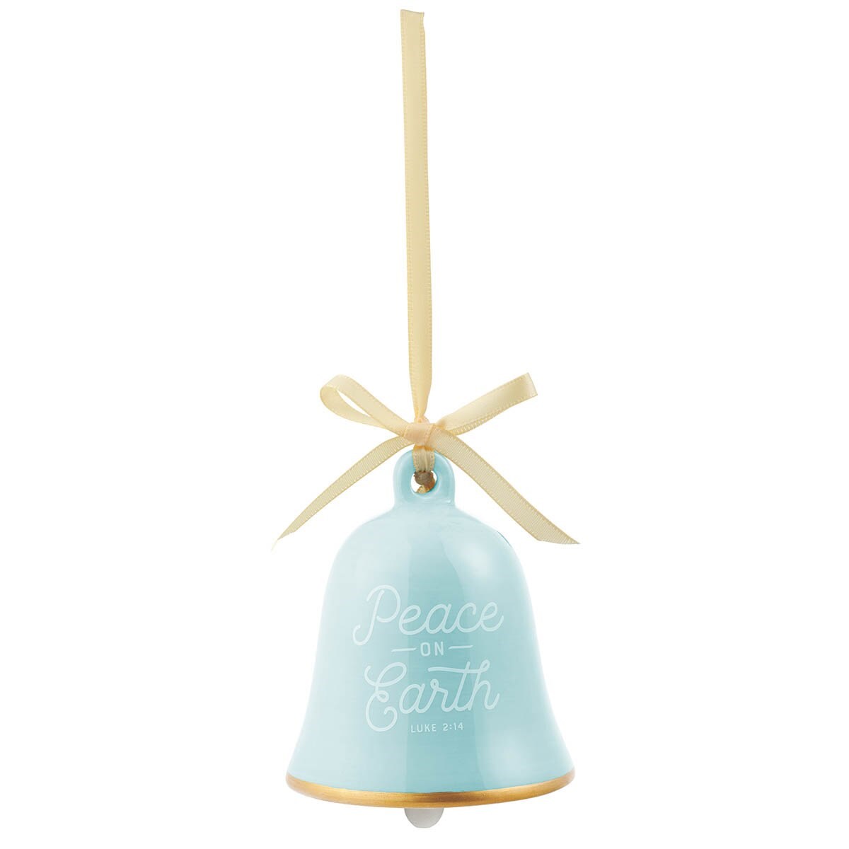 470621 Ornament - Peace on Earth Luke 2-14 - 4.3 x 3.8 in. Bell