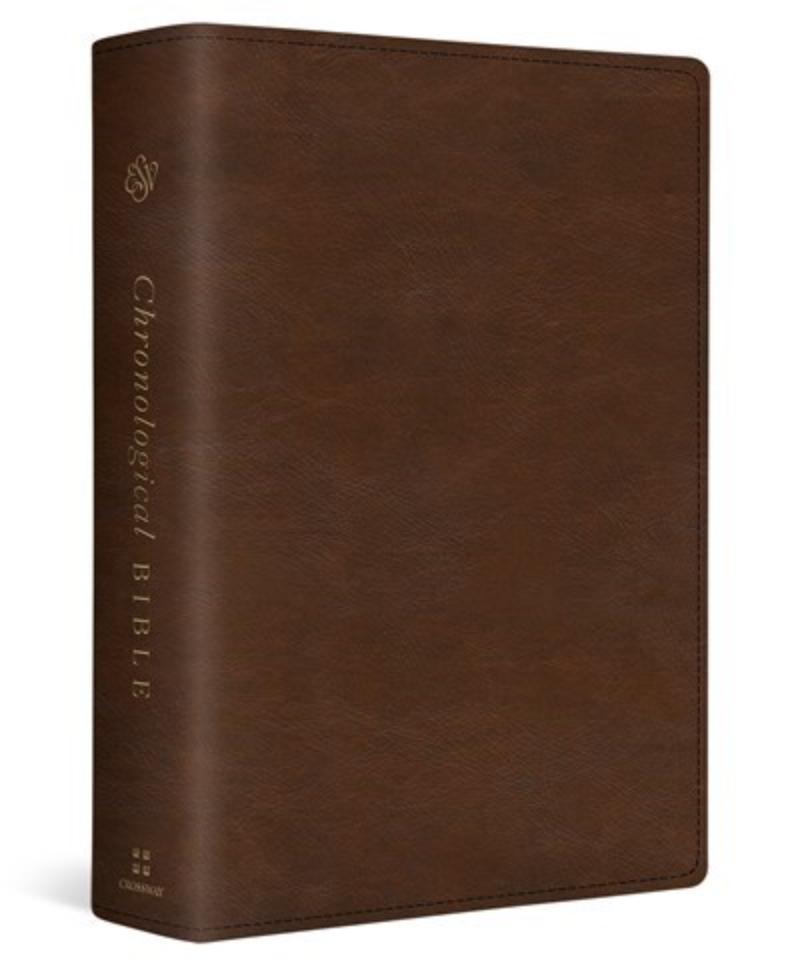 339340 ESV Chronological Bible - Brown TruTone