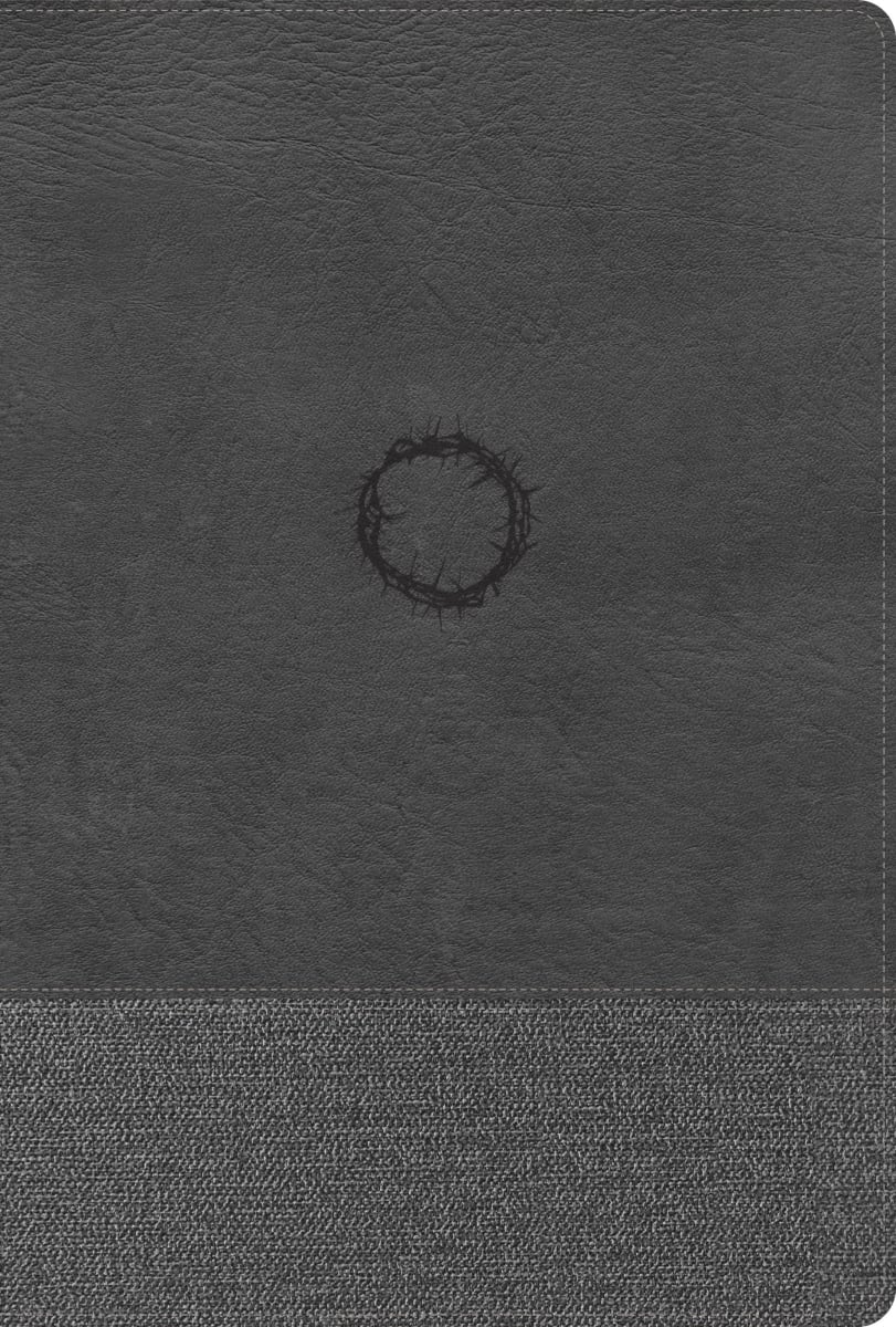 650619 CSB Super Giant Print Digital Study Edition Optimal Type Reference Bible - Charcoal Leathertouch Indexed