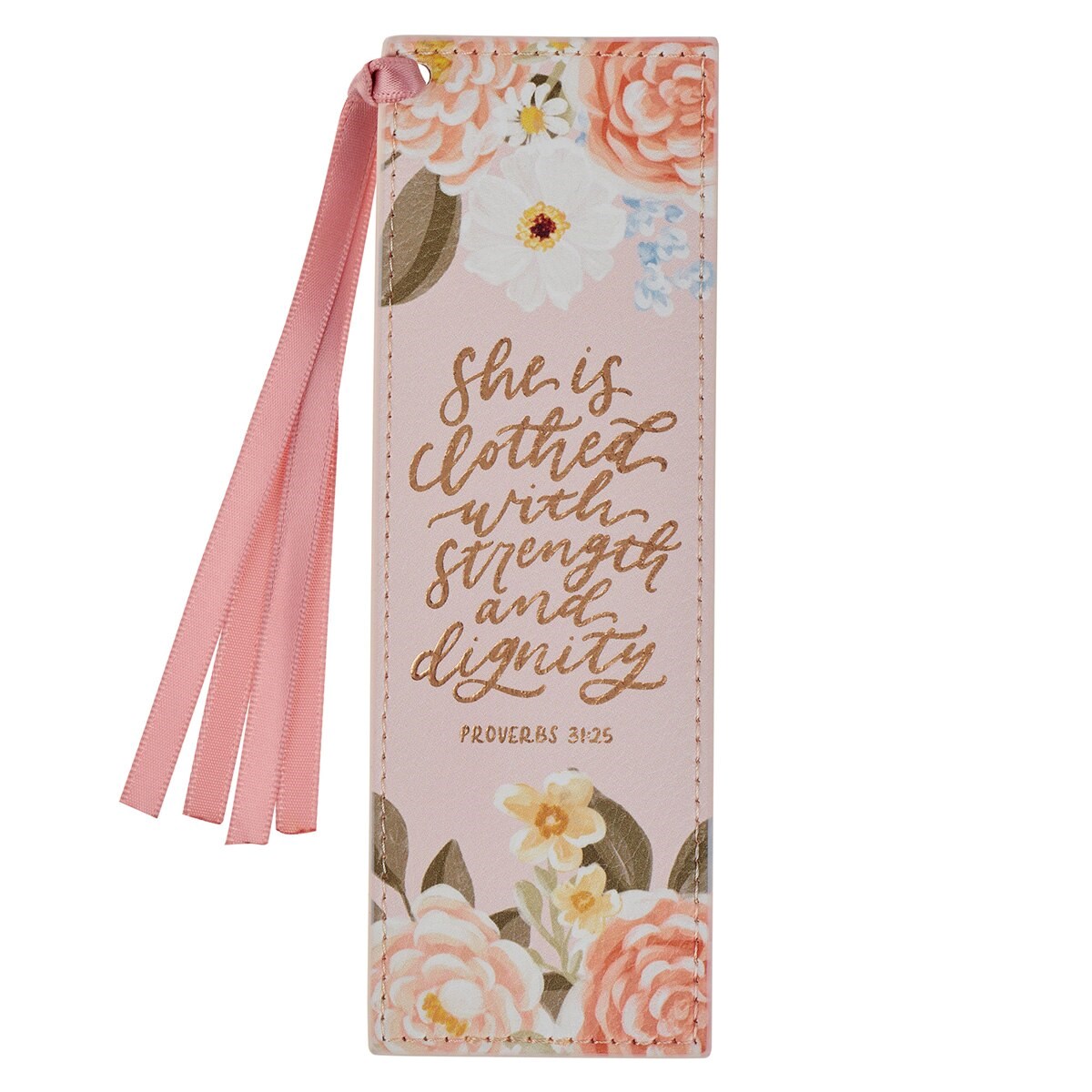 368428 Bookmark - Strength & Dignity Prov. 31-25 - Faux Leather Pink