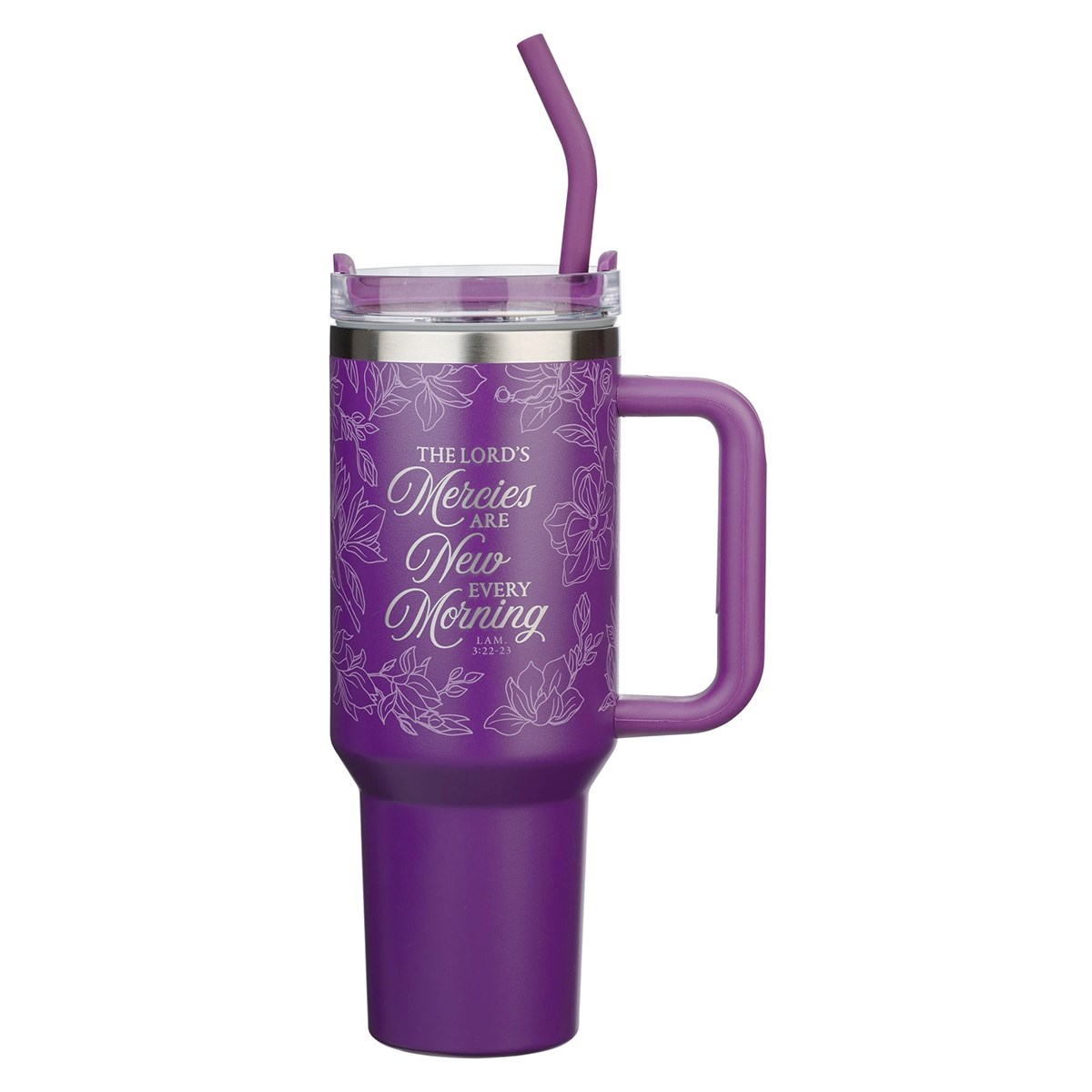 Picture of Christian Art Gifts 368501 Stainless Steel Tumbler - His Mercies are Lam. 3-22-33