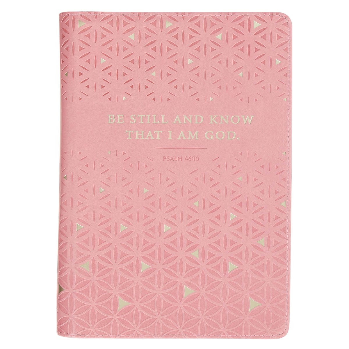 471453 Classic Journal with Zip - Be Still & Know Ps. 46-10 - Pink