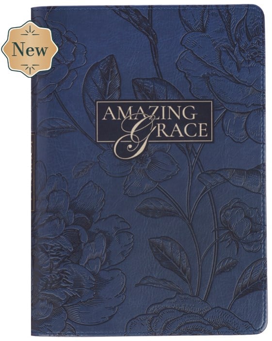 745730 Classic Zip Navy Amazing Grace Journal Book