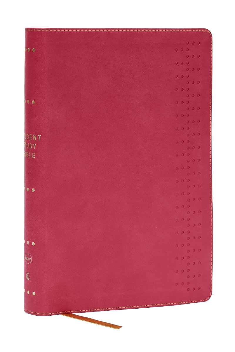 471574 NKJV Student Study Bible - Comfort Print - Pink Leathersoft