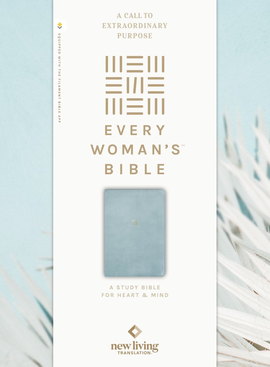 35956X Nlt Every Womans Bible Filament - Enabled Edition Book - Sky Blue Leatherlike