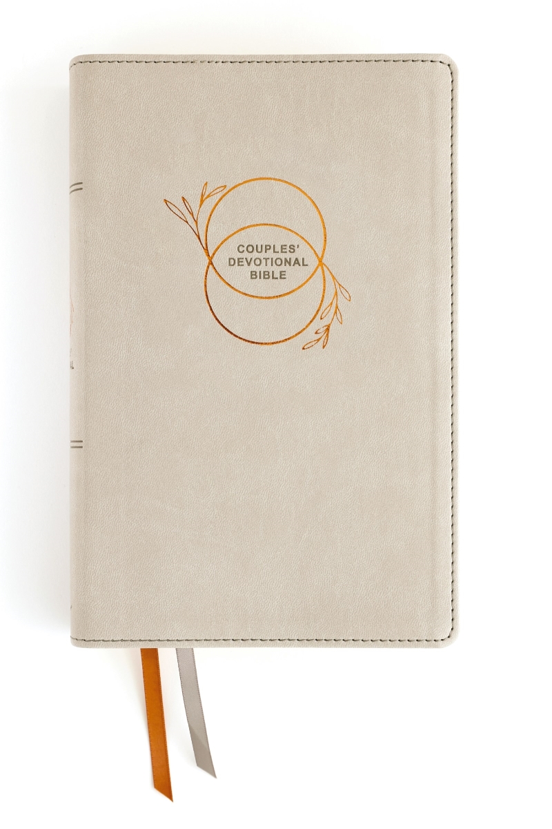 304708 NIV Couples Devotional Bible - Comfort Print - Stone Leathersoft