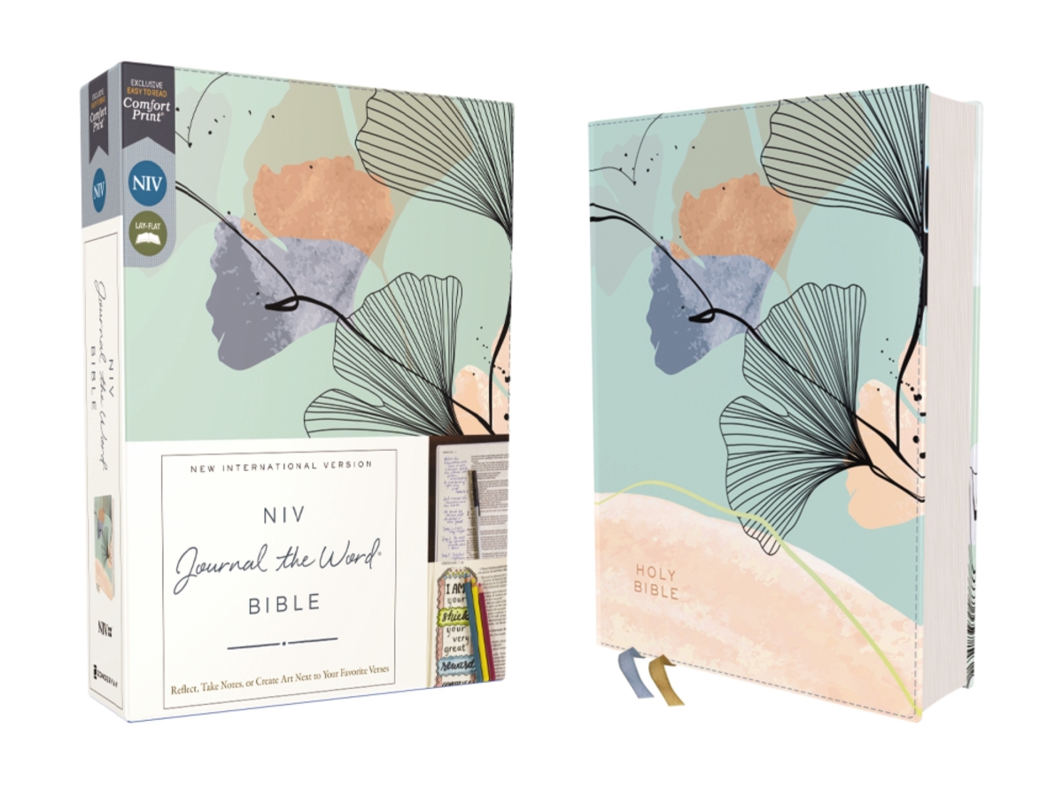 478344 NIV Journal The Word Bible - Comfort Print - Teal & Floral Leathersoft