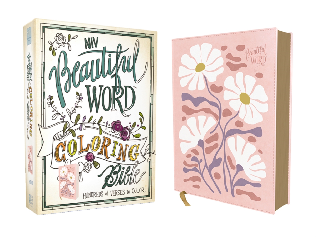 478340 NIV Beautiful Word Coloring Leathersoft Bible - Pink