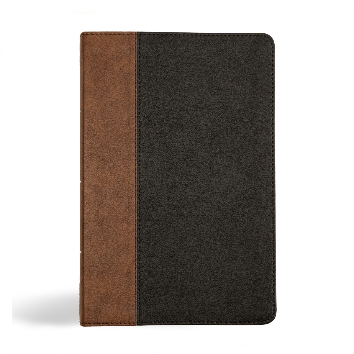409341 KJV Personal Size Giant Print Bible - Black & Brown LeatherTouch