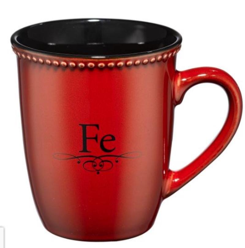 Picture of Christian Art Gifts 24982X Taza - Fe-Roja - Mug - Faith - Red