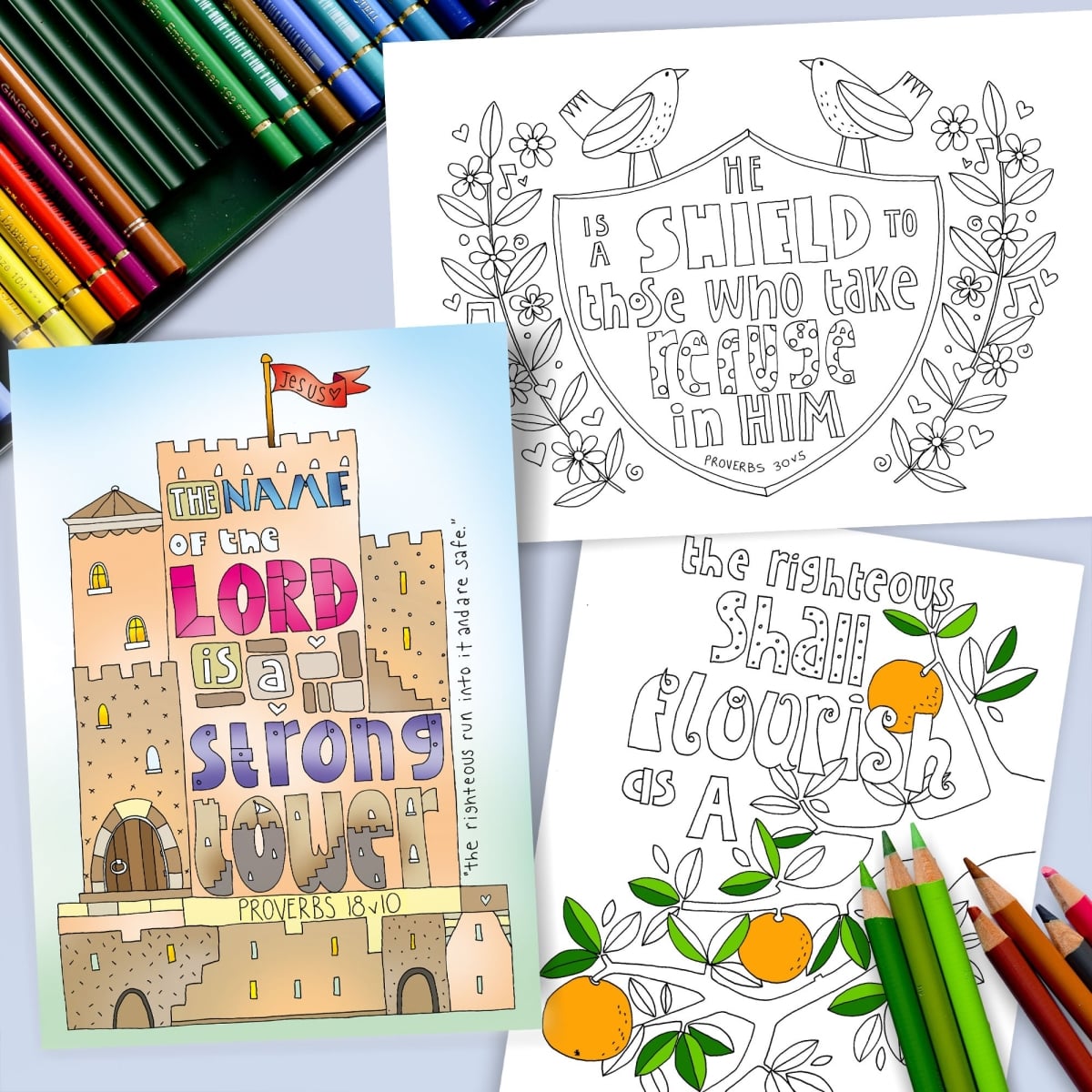 571309 Proverbs Coloring Postcards - Pack of 10