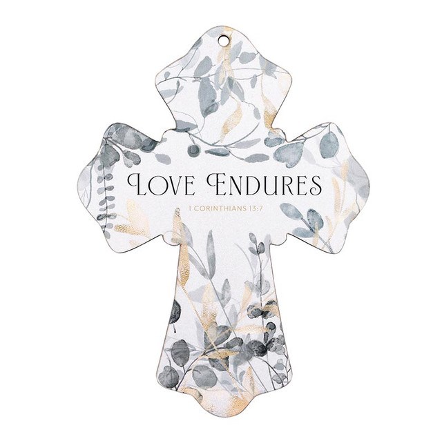 630662 6 in. Love Endures Wall Cross