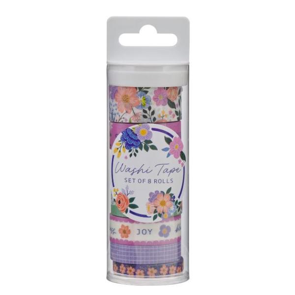 472168 Blooms of Joy Rolls Washi Tape - Set of 8
