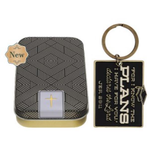 745771 In Tin for I Know The Plans Jer. 29.11 Key Chain