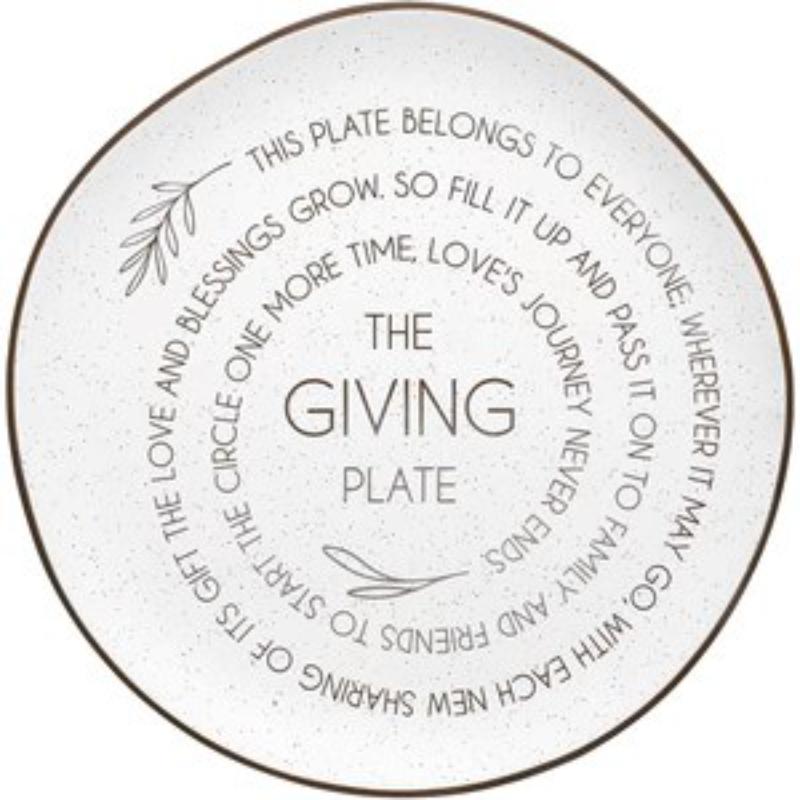 Pavilion 470904 Plate - The Giving Plate - 10.5 in. Ceramic - No.88605
