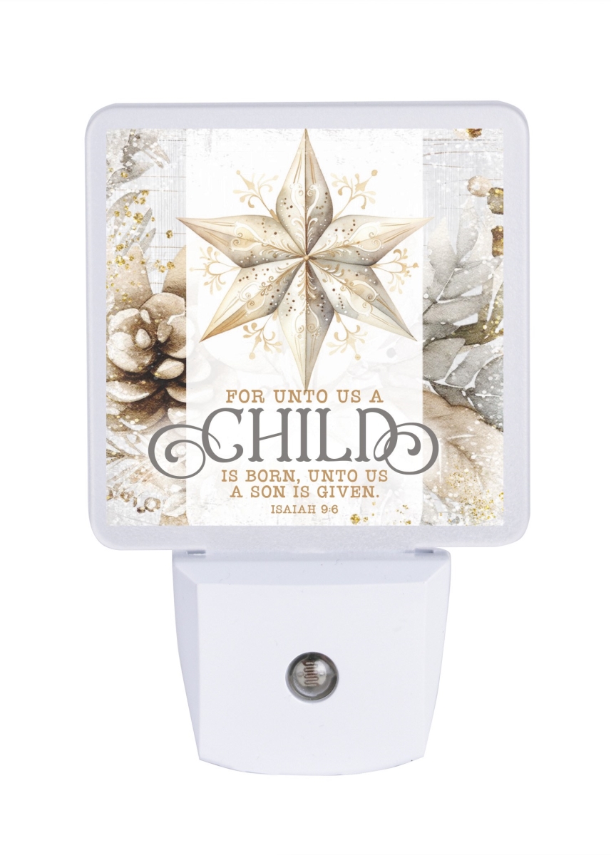 344853 Nightlight - Let Your Light Shine - for Unto Us A Child