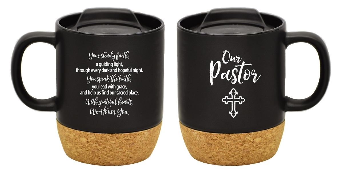 Picture of Dexsa 655106 Mug - Cork - Our Pastor - Black